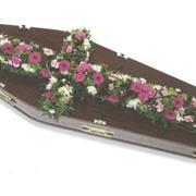 35- FLORAL COFFIN CROSS