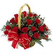 Red Rose Basket
