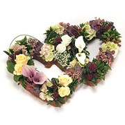 Luxury Calla Lily Twin Heart