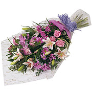 Soft Pink Flat Bouquet