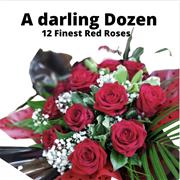 A Darling Red Rose Dozen 