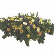 01- Yellow &amp; purple coffin spray