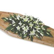 33- LILY FLORAL COFFIN SPRAY